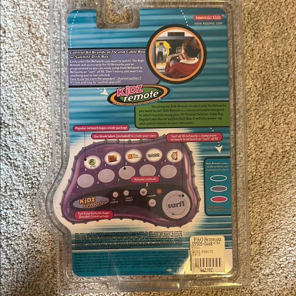 NEW Kidz Remote Control with Blue and Black Design